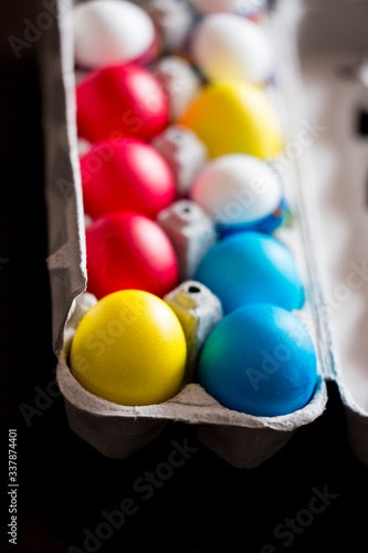 colorful Easter eggs 