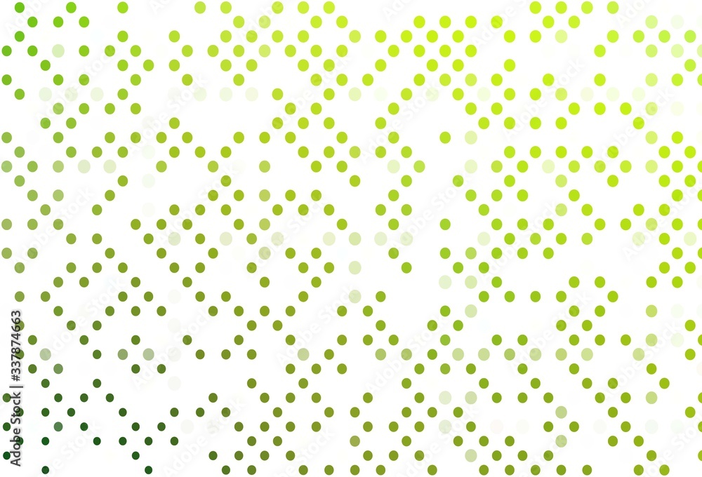 Light Green vector backdrop with dots. Light Green vector backdrop with dots.