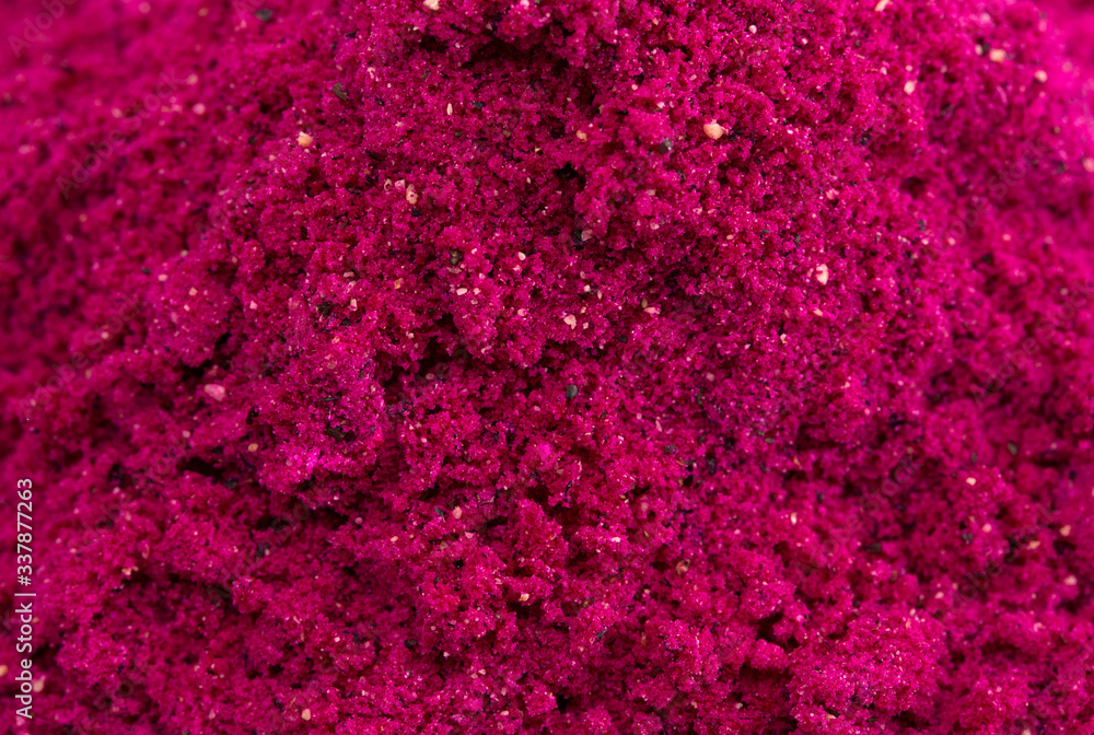 Obraz premium Background of Bright Pink Dragonfruit Powder