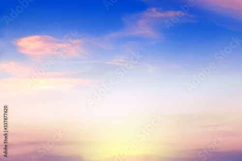 Colorful sky and sunrise. © Sergey