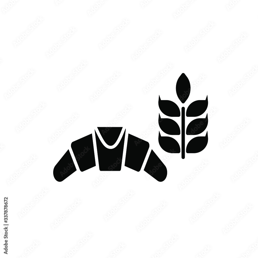 Croissant iccon template Croissant iccon template