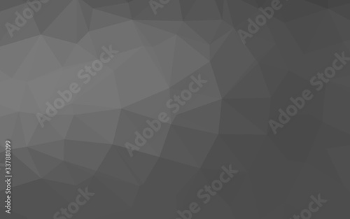 Light Silver, Gray vector shining triangular background. Colorful illustration in abstract style with gradient. Brand new style for your business design.