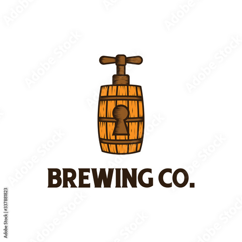 Brewery Drink Brew Bar Cafe Logo Design For Restaurant