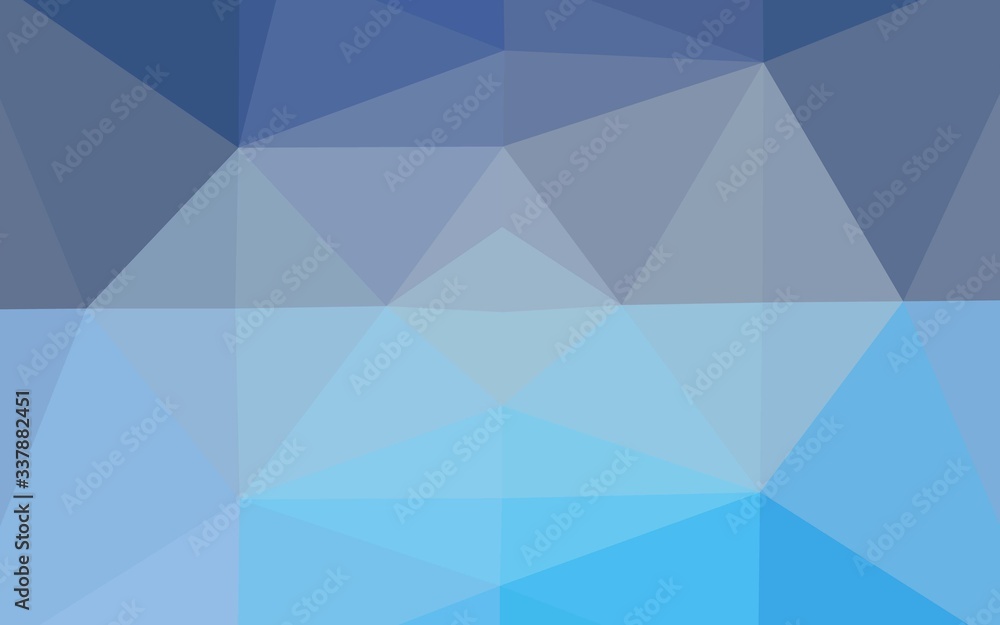Fototapeta premium Light BLUE vector low poly texture. Colorful illustration in Origami style with gradient. Brand new style for your business design.