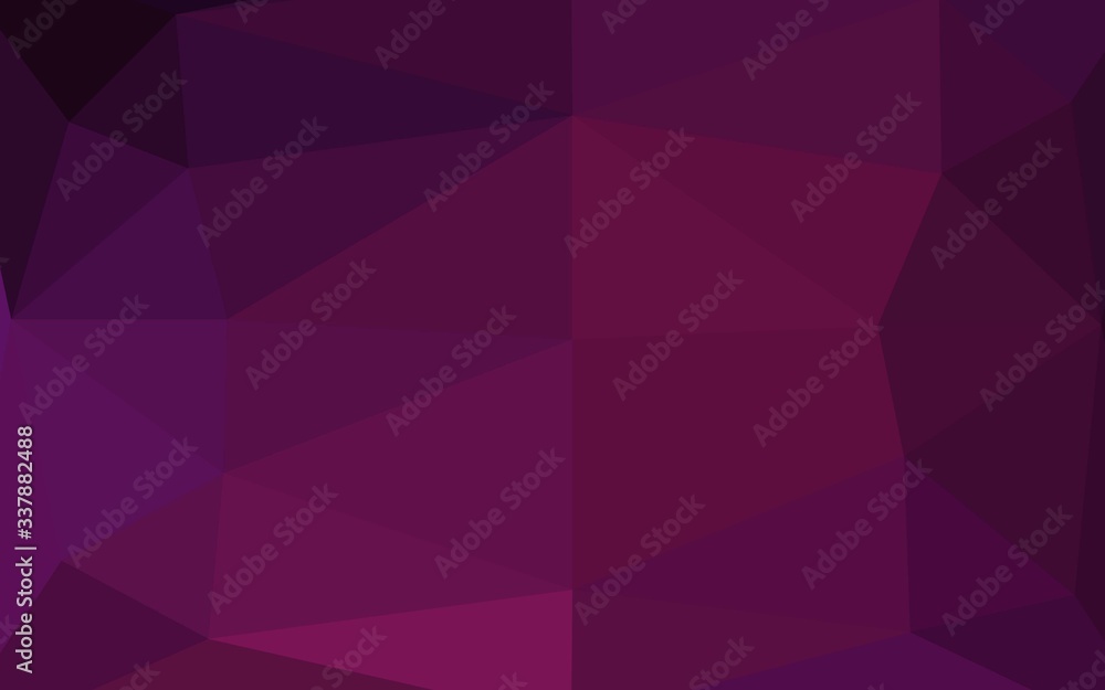Fototapeta premium Dark Pink vector blurry triangle texture. A completely new color illustration in a vague style. New texture for your design.