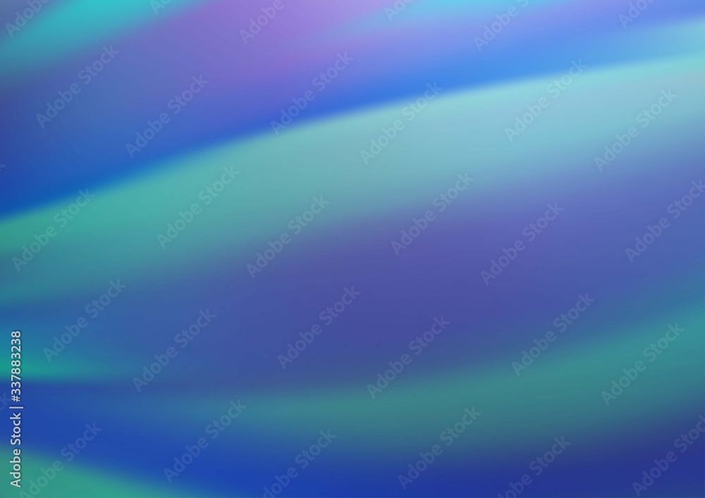 Light BLUE vector abstract blurred background. A completely new color illustration in a bokeh style. A completely new template for your design.