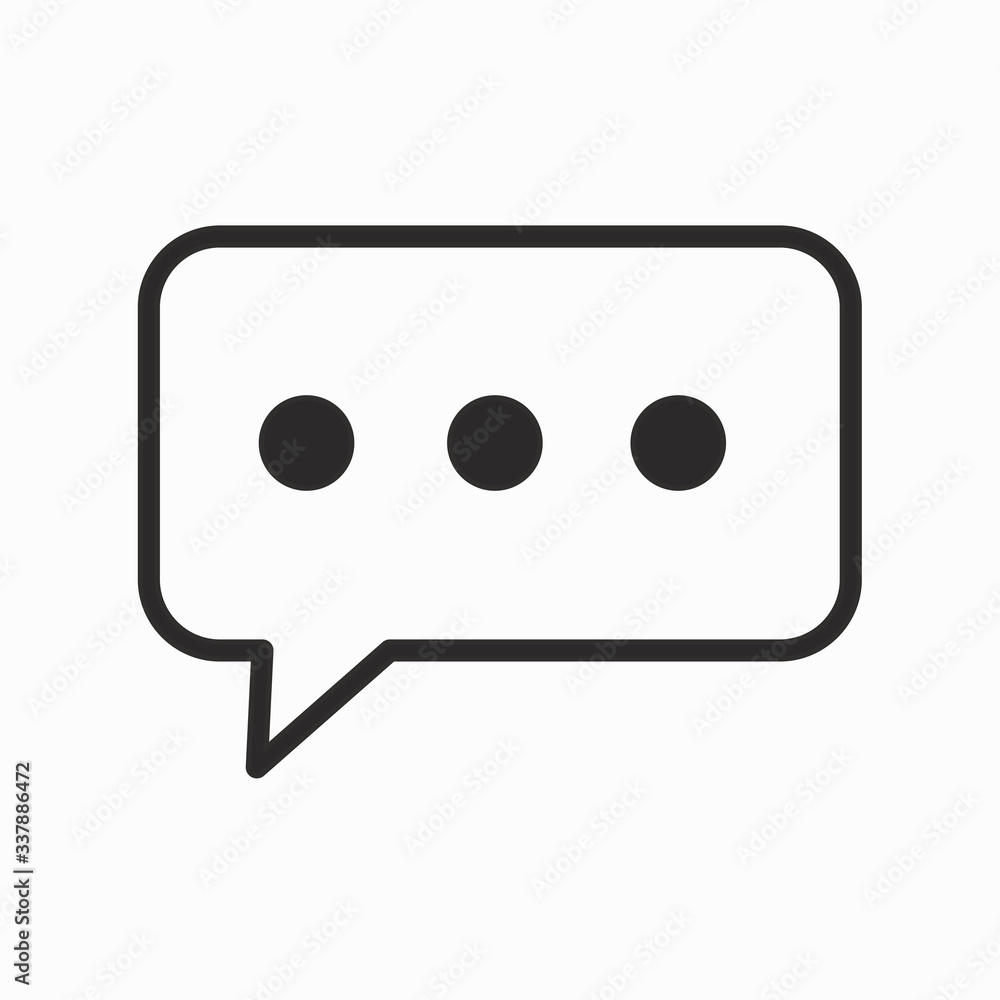 Chat Vector Icons in trendy flat style isolated on white background.eps10 Chat Vector Icons in trendy flat style isolated on white background.eps10