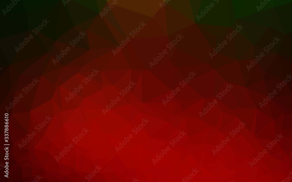 Light Green, Red vector triangle mosaic texture. Creative illustration in halftone style with gradient. Polygonal design for your web site. Light Green, Red vector triangle mosaic texture. Creative illustration in halftone style with gradient. Polygonal design for your web site.