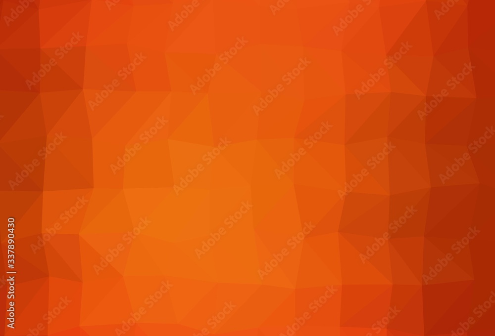 Light Orange vector polygon abstract layout. Light Orange vector polygon abstract layout.
