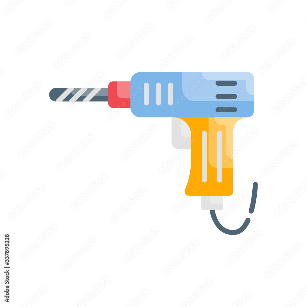 Dril Machine Vector Icon Dril Machine Vector Icon