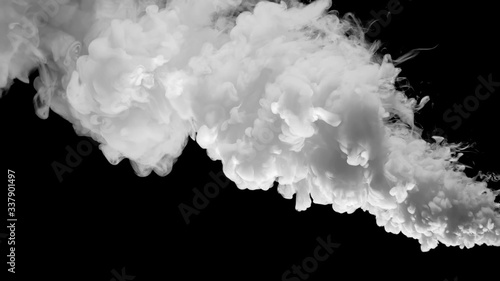 CG Colorful Smoke with black background