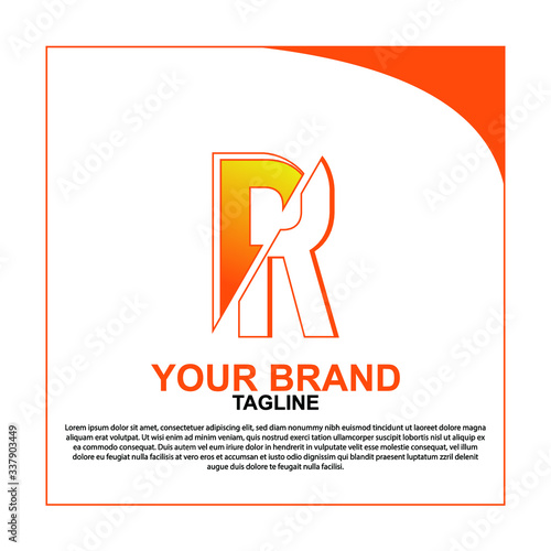logo for company logo letter R, initial R