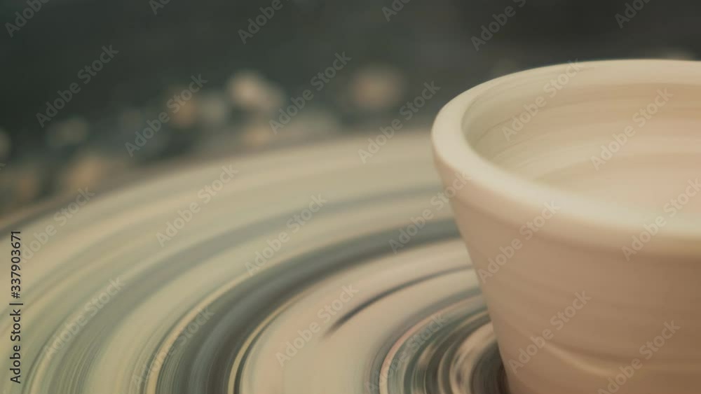 work on the pottery wheel. making pottery work on the pottery wheel. making pottery