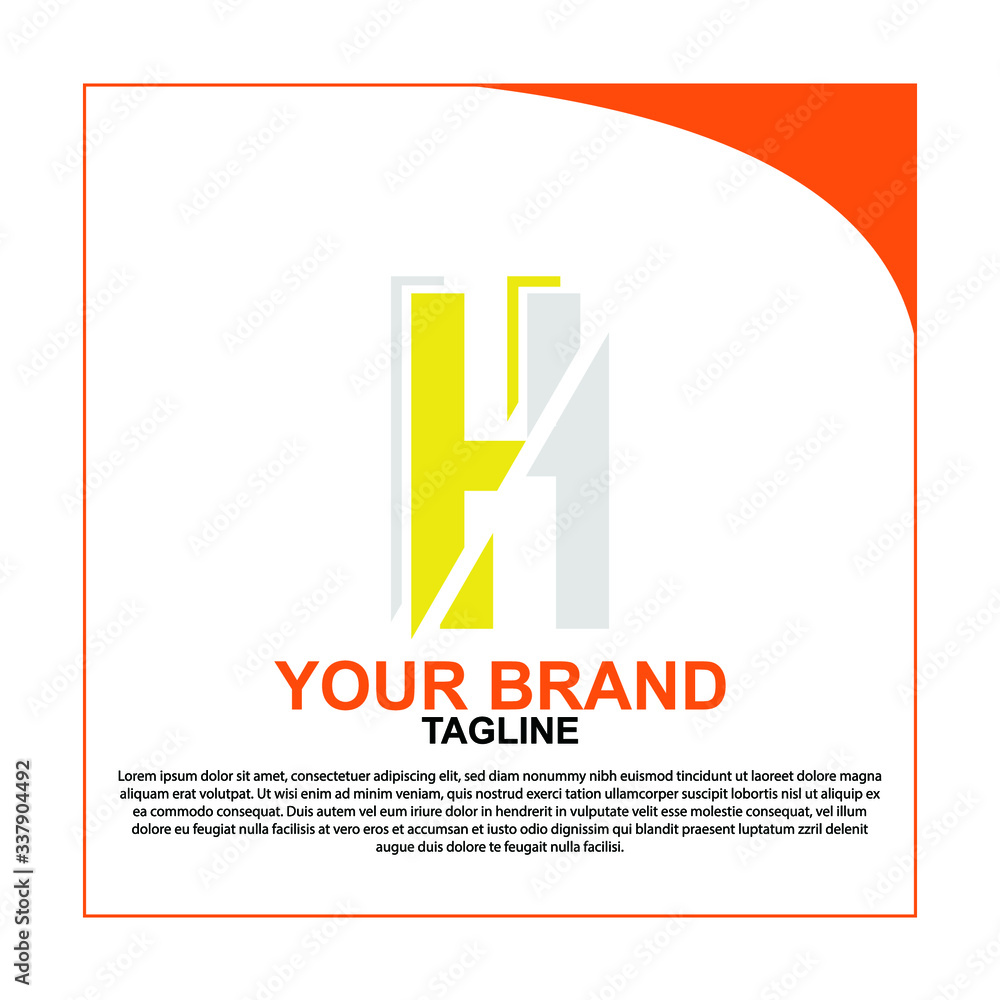 business logo design letter H, Logo Letter H, Initial H