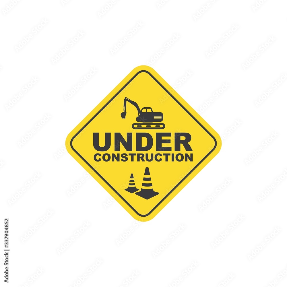 under construction vector illustration design under construction vector illustration design