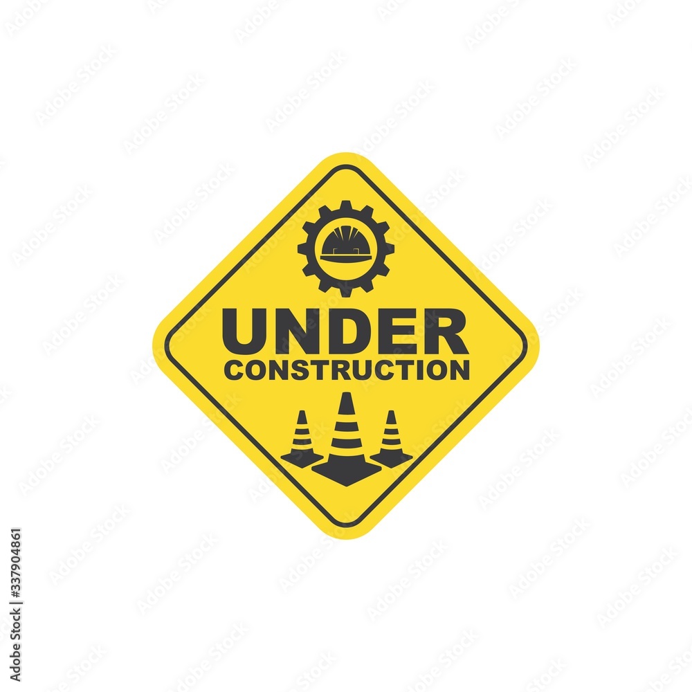 under construction vector illustration design under construction vector illustration design