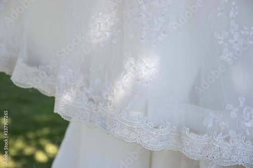 Wedding bridal dress. Wedding concept.