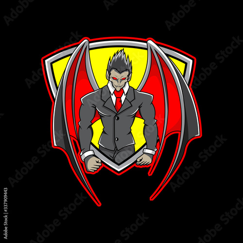 Dracula esport mascot logo design
