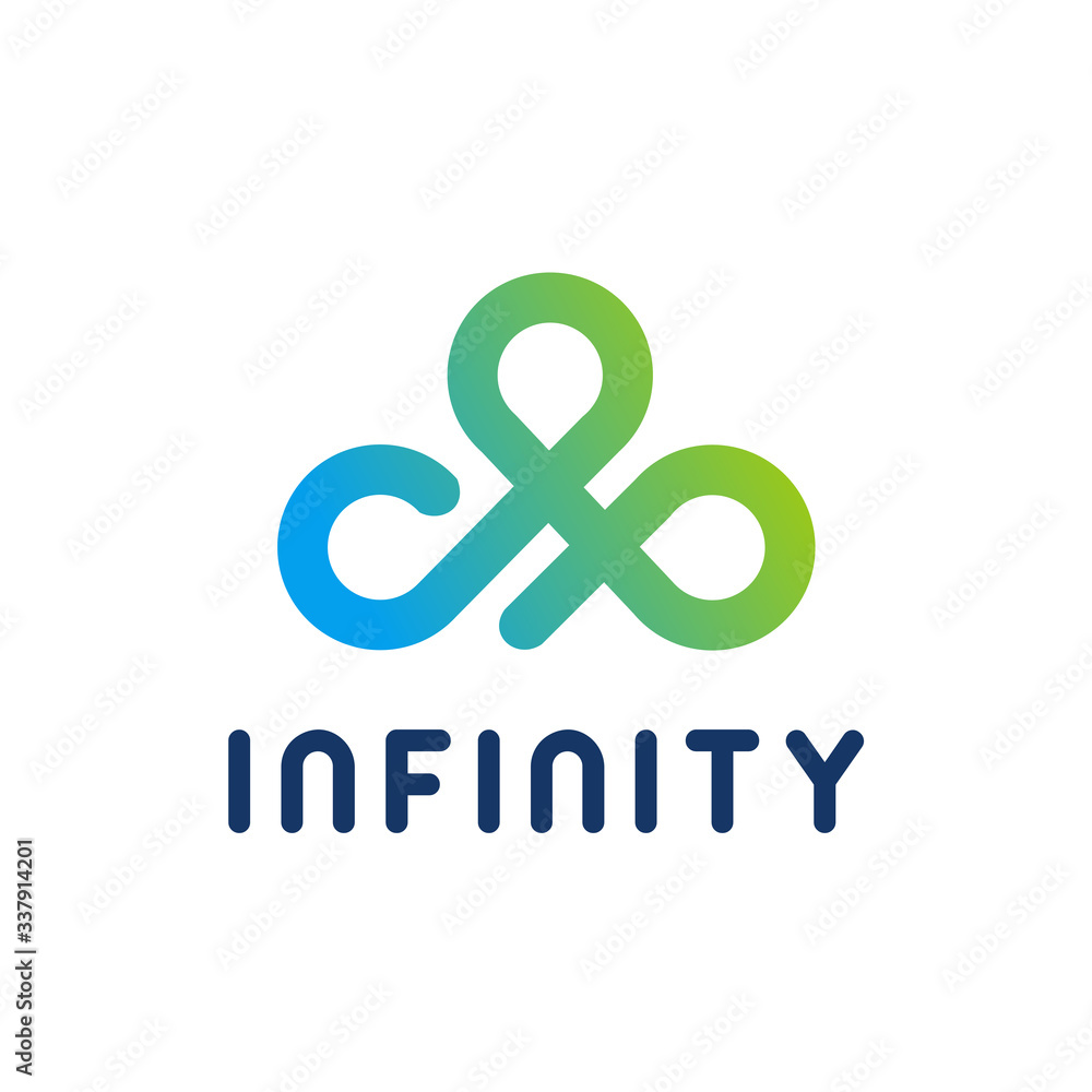 Infinity cloud Vector Logo Template Illustration Design. Infinity cloud Vector Logo Template Illustration Design.
