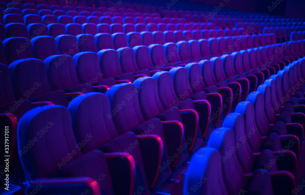 Naklejka premium empty auditorium with seats