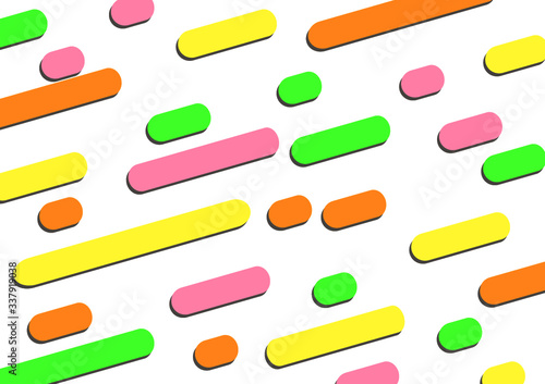 Colorful and Beautiful Abstract Geometric Shape Illustration for Background Template