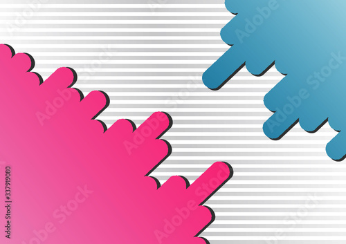 Colorful and Beautiful Abstract Geometric Shape Illustration for Background Template