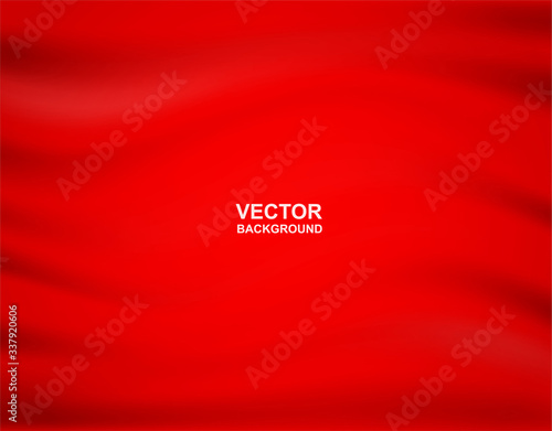 Abstract background . Red fabric wavy folds of grunge silk or satin .light and shadow .Vector.