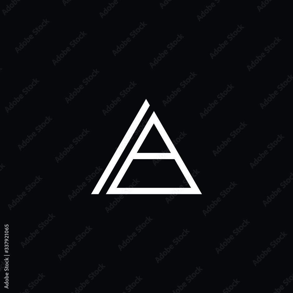 Minimal elegant monogram art logo. Outstanding professional trendy awesome artistic AB BA initial based Alphabet icon logo. Premium Business logo White color on black background Minimal elegant monogram art logo. Outstanding professional trendy awesome artistic AB BA initial based Alphabet icon logo. Premium Business logo White color on black background