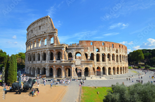 landmark of Rome Colosseum in italy