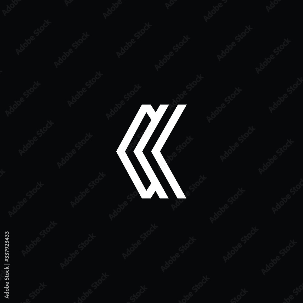 Minimal elegant monogram art logo. Outstanding professional trendy awesome artistic CK KC initial based Alphabet icon logo. Premium Business logo White color on black background Minimal elegant monogram art logo. Outstanding professional trendy awesome artistic CK KC initial based Alphabet icon logo. Premium Business logo White color on black background