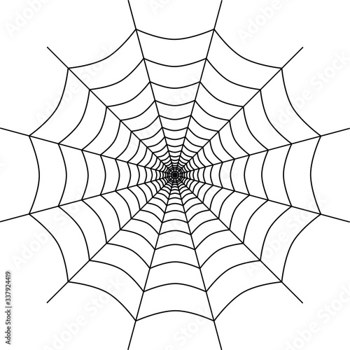 illustration vector icon of spider trap