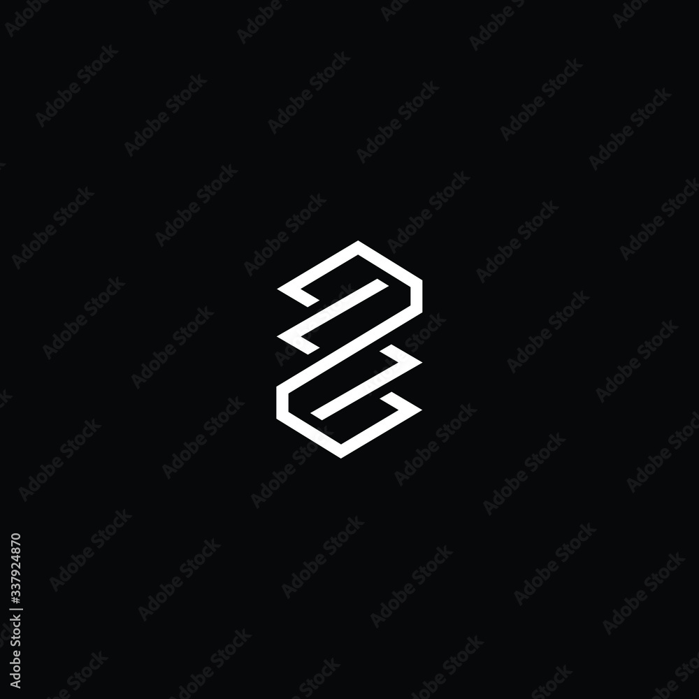 Minimal elegant monogram art logo. Outstanding professional trendy awesome artistic ZS SZ initial based Alphabet icon logo. Premium Business logo White color on black background Minimal elegant monogram art logo. Outstanding professional trendy awesome artistic ZS SZ initial based Alphabet icon logo. Premium Business logo White color on black background
