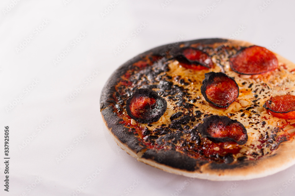 Burned Pepperoni Pizza Burned Pepperoni Pizza