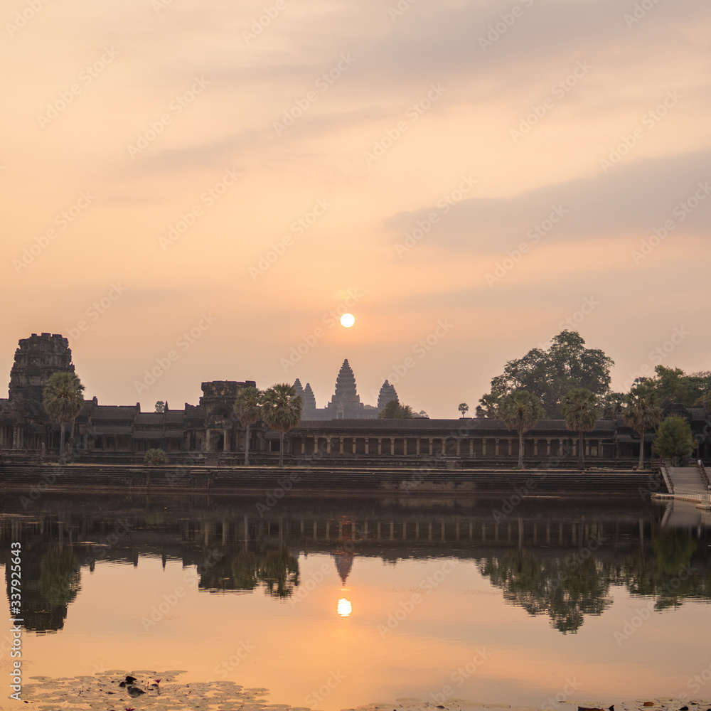 Morning at Angkor Wat Temple 