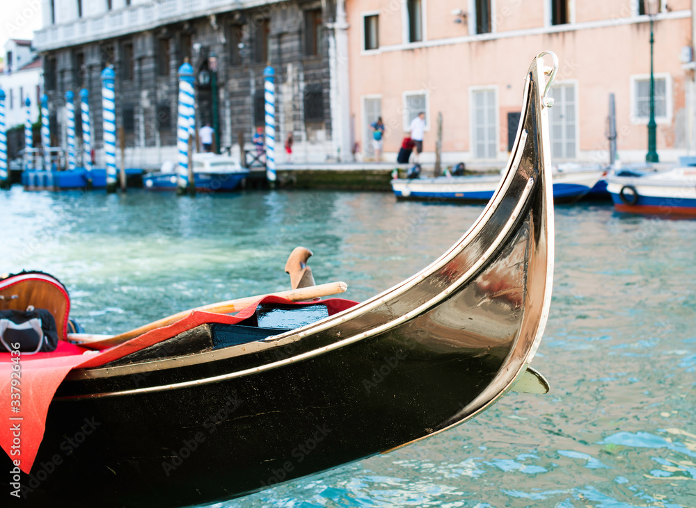 Ancient gondola in Venice