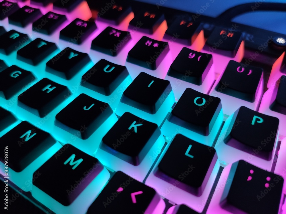 keyboard with a key keyboard with a key