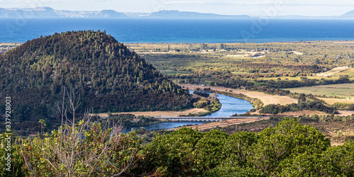 Landscape at Turangi in New Zealand.