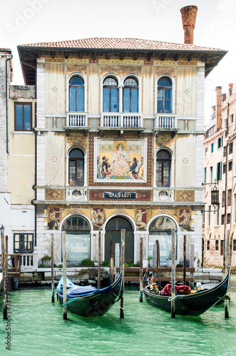 Ancient gondola in Venice