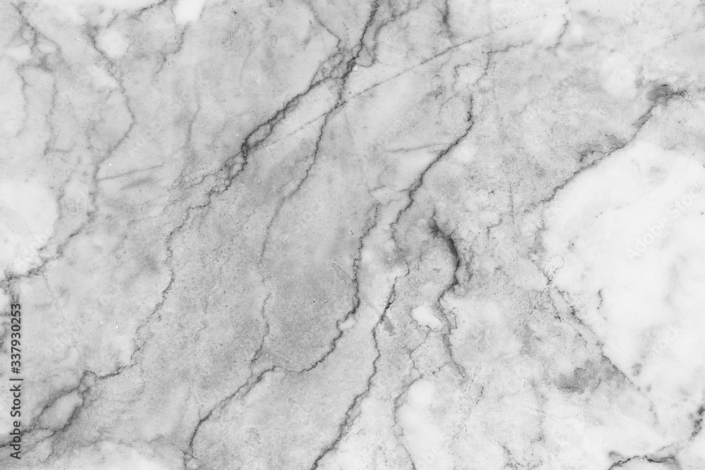 Naklejka premium natural White marble texture for skin tile wallpaper luxurious background. Creative Stone ceramic art wall interiors backdrop design. picture high resolution.