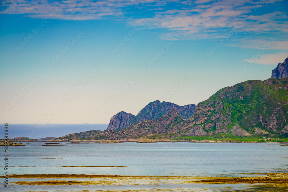 Fototapeta premium Seascape on Andoya island Norway