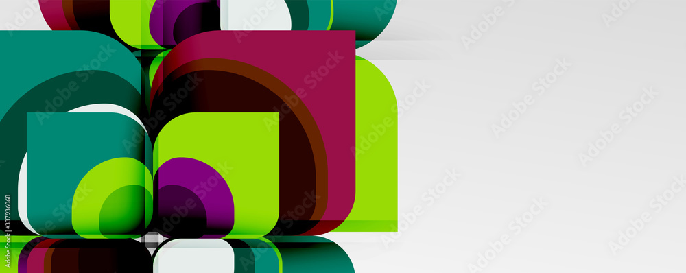 Abstract background - geometric cut paper design flower or square shape composition. Vector Illustration For Wallpaper, Banner, Background, Card, Book Illustration, landing page Abstract background - geometric cut paper design flower or square shape composition. Vector Illustration For Wallpaper, Banner, Background, Card, Book Illustration, landing page