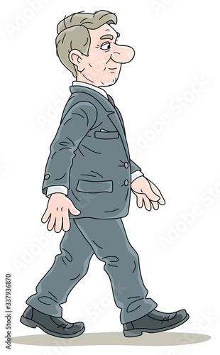 Successful businessman in g...