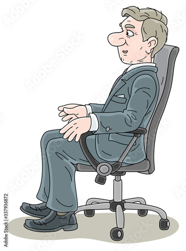 Successful businessman in g...