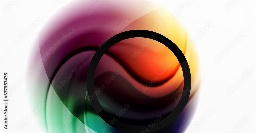 Fototapeta premium Abstract background, fluid mixing gradient liquid style colors composition. Vector Illustration For Wallpaper, Banner, Background, Card, Book Illustration, landing page