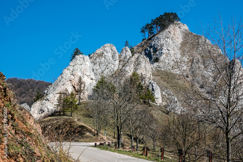 Vrsatske rocks, White Carpathian mountains in Slovakia