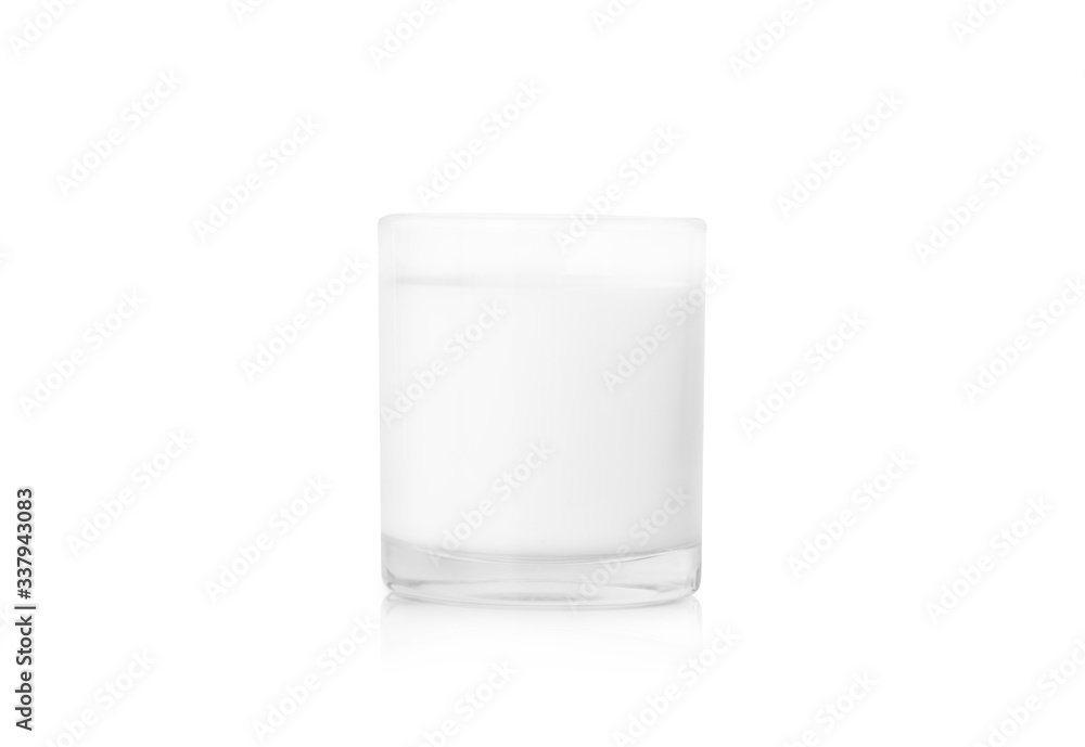 Glass of milk isolated on white background with clipping path. Glass of milk isolated on white background with clipping path.
