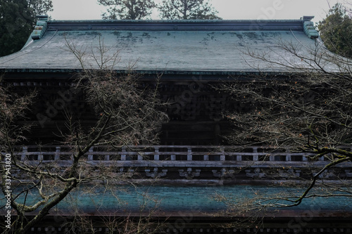 Obraz na płótnie 古寺 w salonie