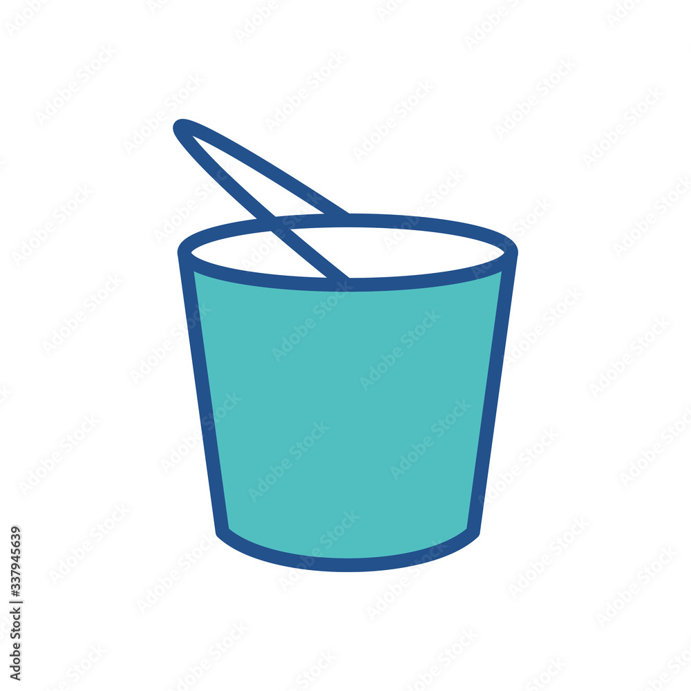 tin bucket icon design, flat style trendy collection tin bucket icon design, flat style trendy collection