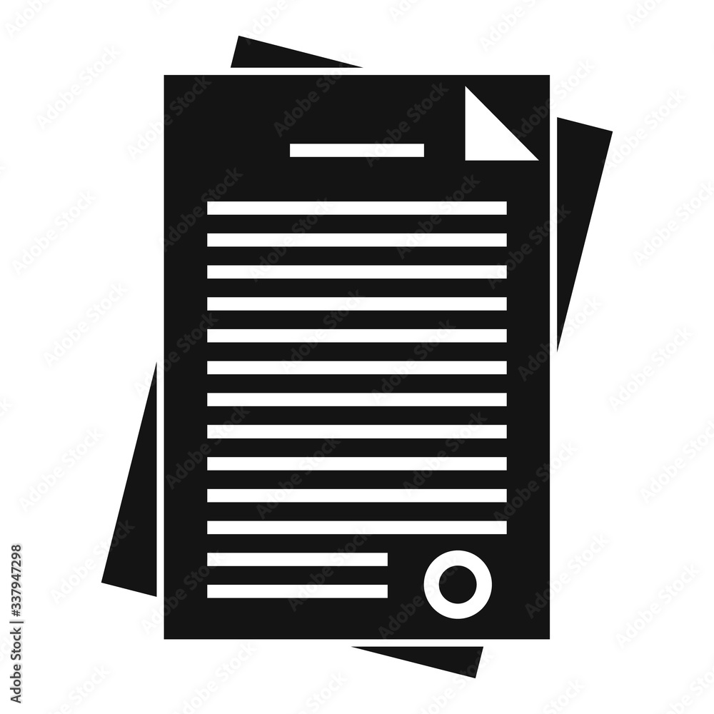 Police documents icon. Simple illustration of police documents vector icon for web design isolated on white background Police documents icon. Simple illustration of police documents vector icon for web design isolated on white background