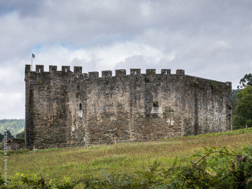 Moeche Castle, in the village of San Xurxo de Moeche, Galicia, Spain